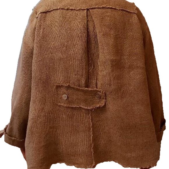 MAGNOLIA PEARL JACKET HOMESPUN LINEN IN NATURAL - Picture 9 of 10